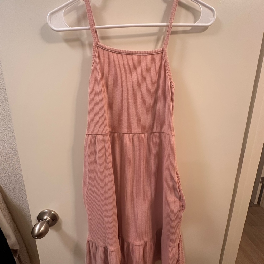 Pink Sleeveless Kids Dress